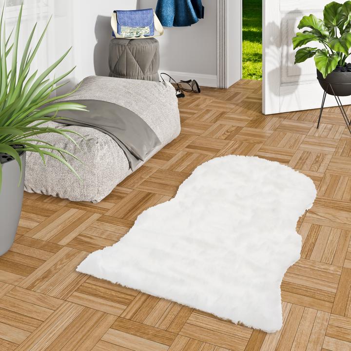 Produktbild Pergamon Luxus Super Soft Fellteppich Aspen Meliert Shape (55 x 80 cm)