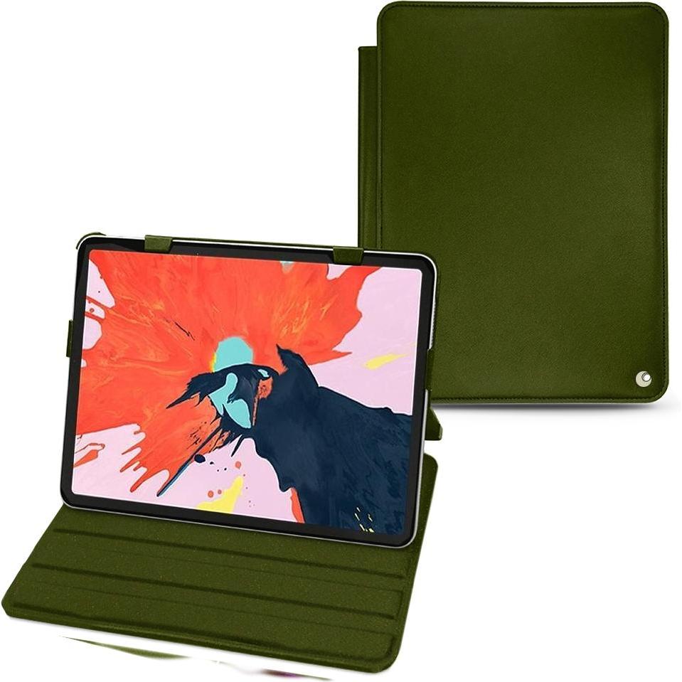 Noreve Lederschutzhülle horizontal (iPad Pro 11 2018 (1. Gen)), Tablet Hülle, Grün