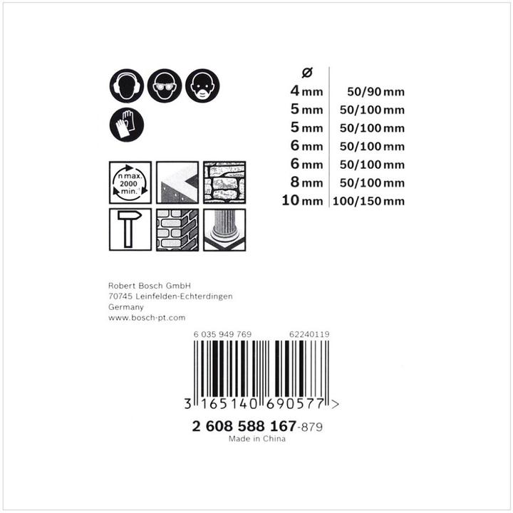 Produktbild Bosch Professional Zubehör 7-tlg. CYL-5 Betonbohrer-Set, Robust Line, 4–10 mm (4 - 10 mm)