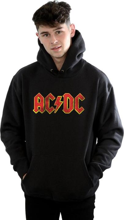 Immagine prodotto AC/DC Distressed Red Logo Felpa con Cappuccio Uomo (XXL)