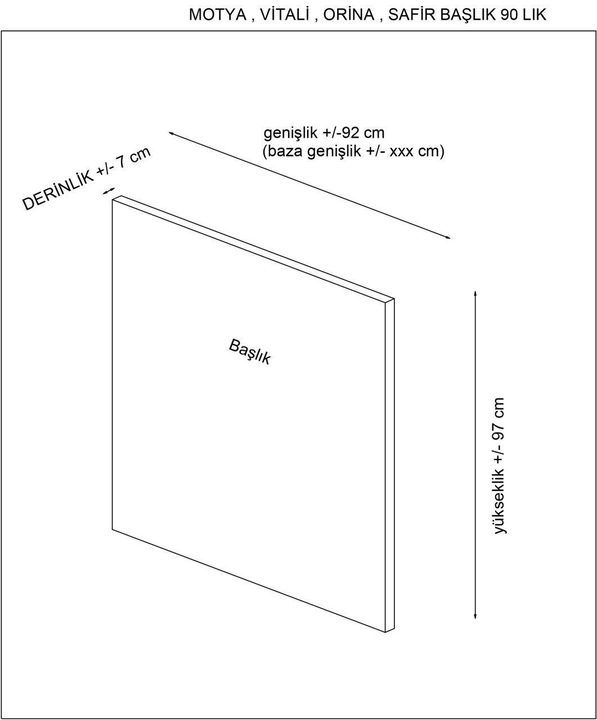 Actual product image Skye Decor Hugo (97 x 7 x 120 cm)