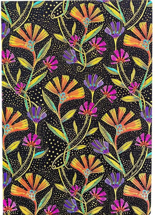 Image du produit Paperblanks Carnet de notes Fleurs sauvages Midi (À rayures, Couverture rigide)