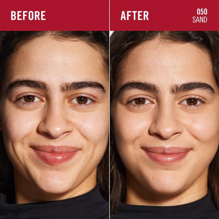 Produktbild Rimmel London Multi-Tasker Wake Me Up Foundation & Concealer 050 Sand Aufhellung dunkler Augenringe Metallic Cool (050 Sand)