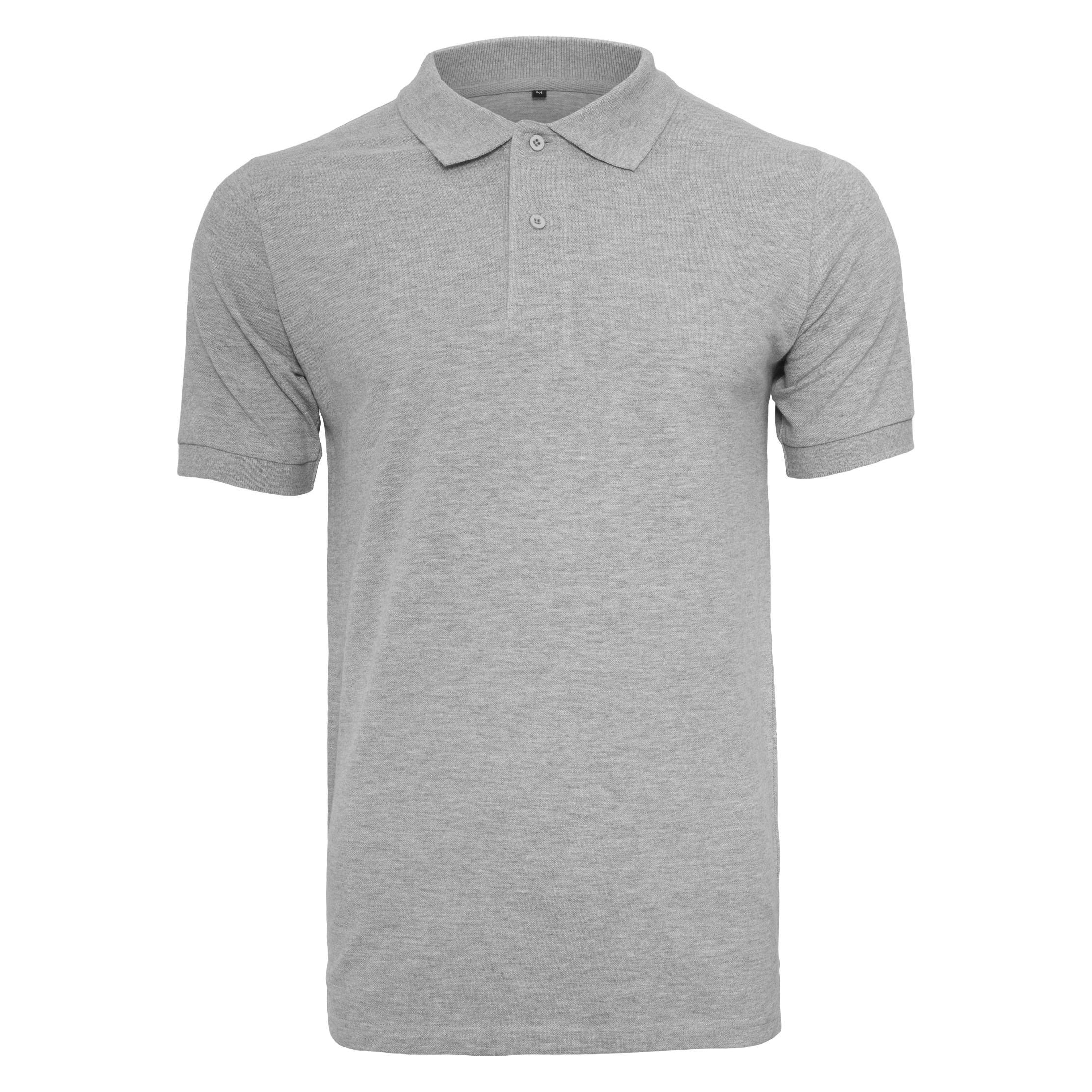 Build Your Brand, Herren, Shirts, Polo Piqué Shirt, Grau, (Xl)