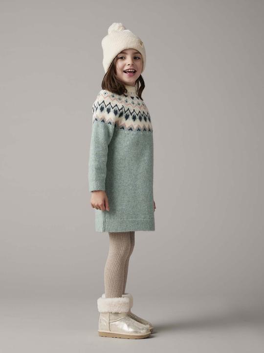 Produktbild Vertbaudet Mädchen Jacquard-Strickkleid (140)