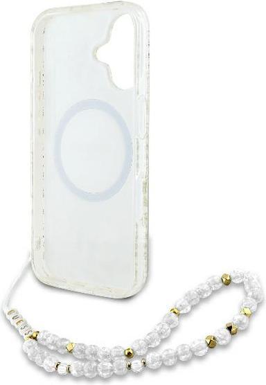 Produktbild Guess GUHMP16MHCPOFPH iPhone 16 Plus 6.7" biały/white hardcase IML Flowers Allover Electro With Pear (Apple iPhone 16 Plus)