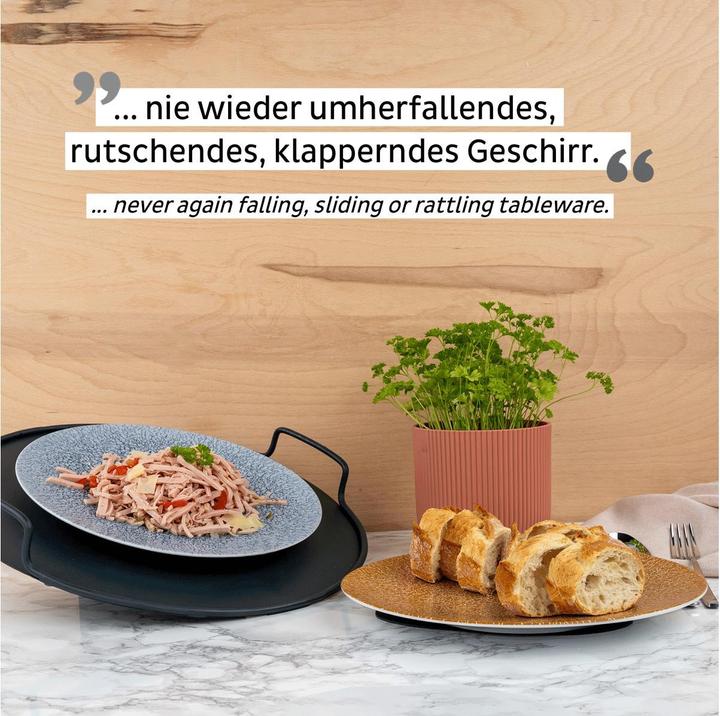 Actual product image Silwy Magnetic dinner plate blue