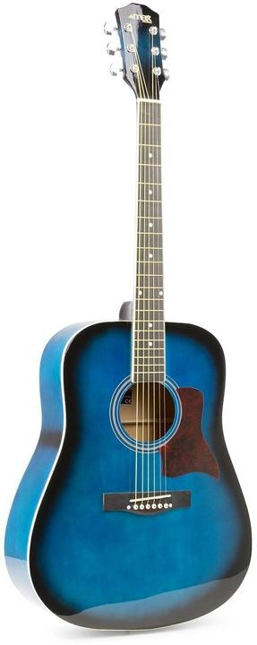 Actual product image Max Music Western Guitar SoloJam Set Blue (Acoustic guitar set, Linden, Rosewood)