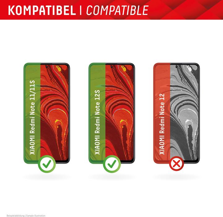 Produktbild Displex Real Glass, 2D Panzerglas (1 Stück, Xiaomi Redmi Note 11, Xiaomi Redmi Note 11S, Xiaomi Redmi Note 12S)