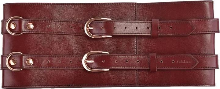 Actual product image Liebe Seele Wine Red Genuine Leather Waist Corset