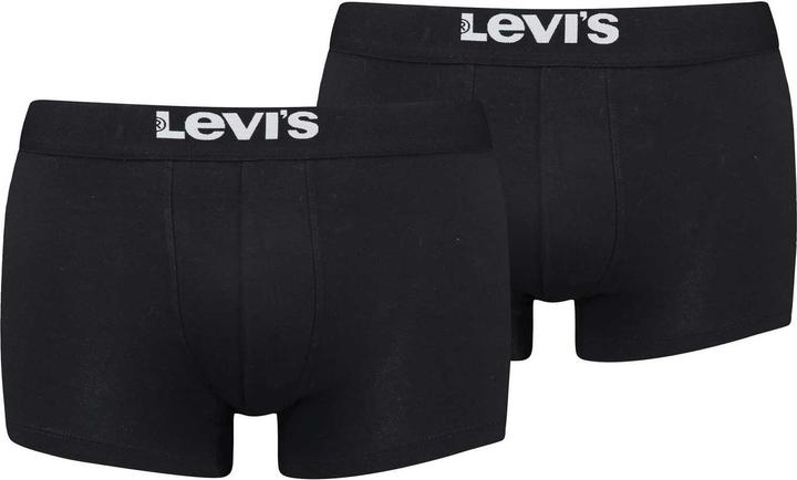 Produktbild Levis Men's Solid Basic Trunk, Black, XL (XL, 2er Pack)