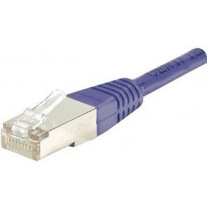 Exertis Connect Patchkabel F/UTP, CAT.6, violett, 15,0 m Patchkabel mit besonders schmalem Knickschutz (F/UTP, CAT6, 15 ...