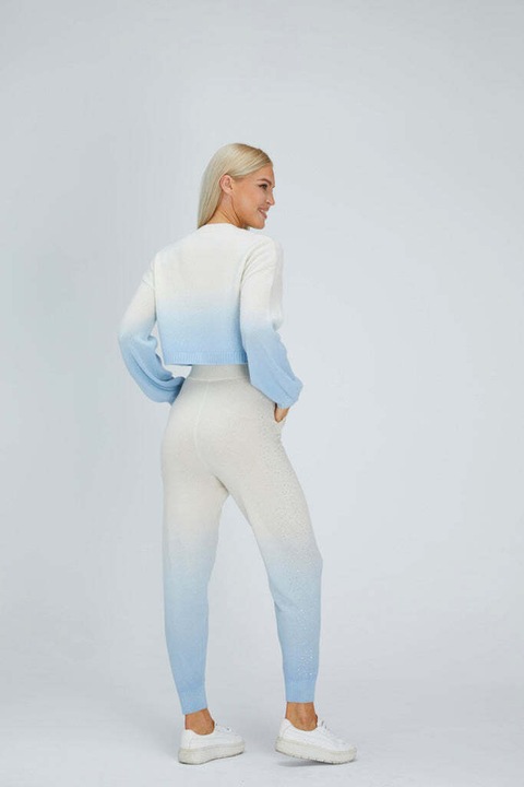Actual product image Bellemere Sweater Pant Set Polar Bear Gradient Cashmere Cropped Sweater-Pant SET (With Crystal Touch) (S)