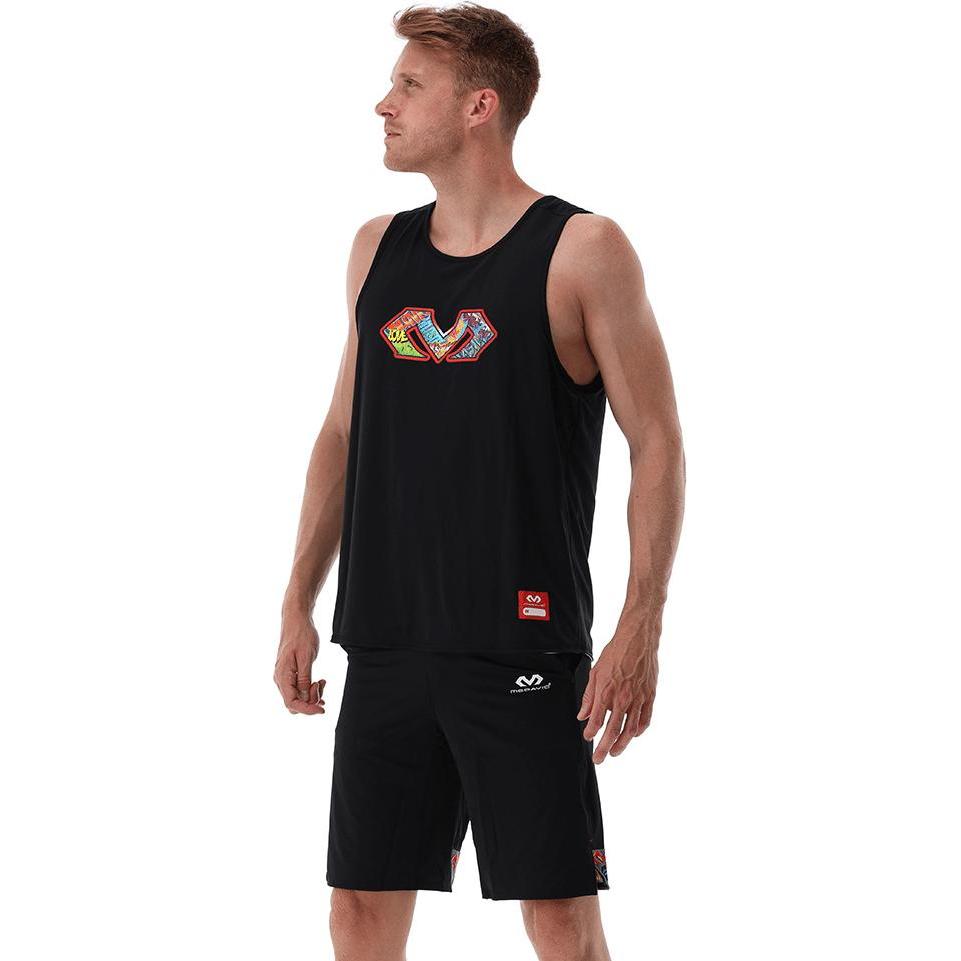 McDavid, Herren, Sportshirt, Slam Dunk (S), Schwarz, Weiss, S