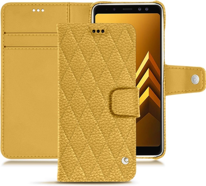 Noreve Lederschutzhülle Wallet (Samsung Galaxy A8+)