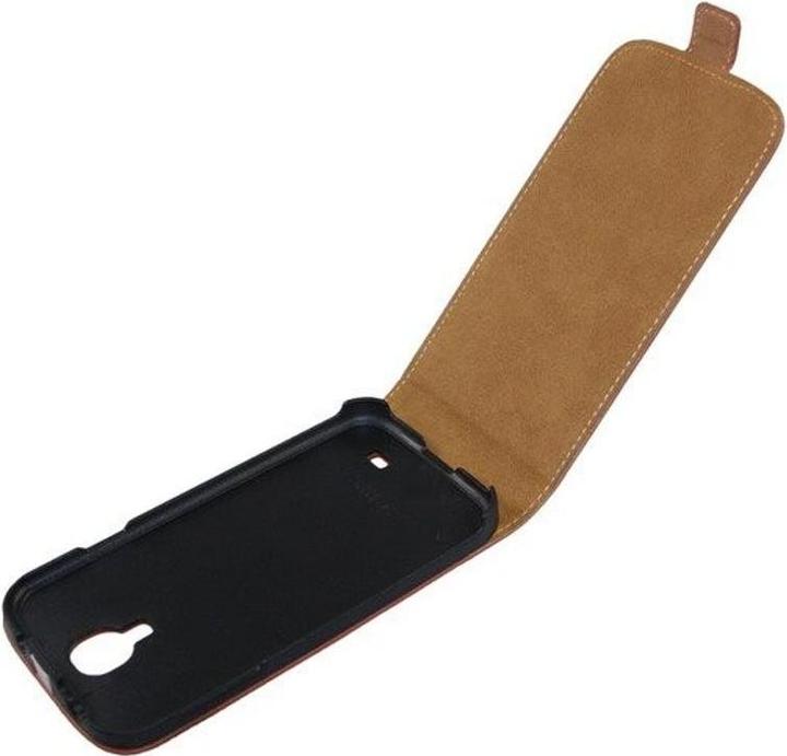 Produktbild König Design Tasche (Flip Slim) Samsung I9500 Galaxy S4 braun (Samsung Galaxy S4)