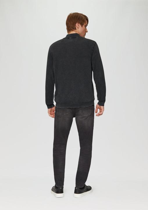 Produktbild S.Oliver Strickpullover Gewaschener Baumwollpullover mit Reissverschlusskragen (S)