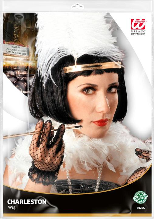 Actual product image Widmann 20s Charleston wig black