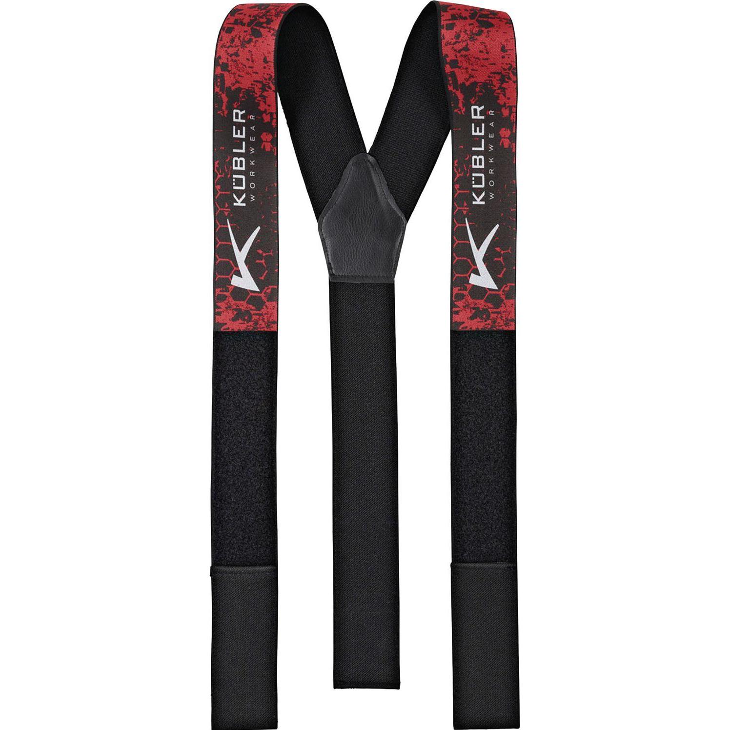Kübler, Herren, Gürtel, elastische Hosenträger für Schnittschutzhose, Rot, (M)