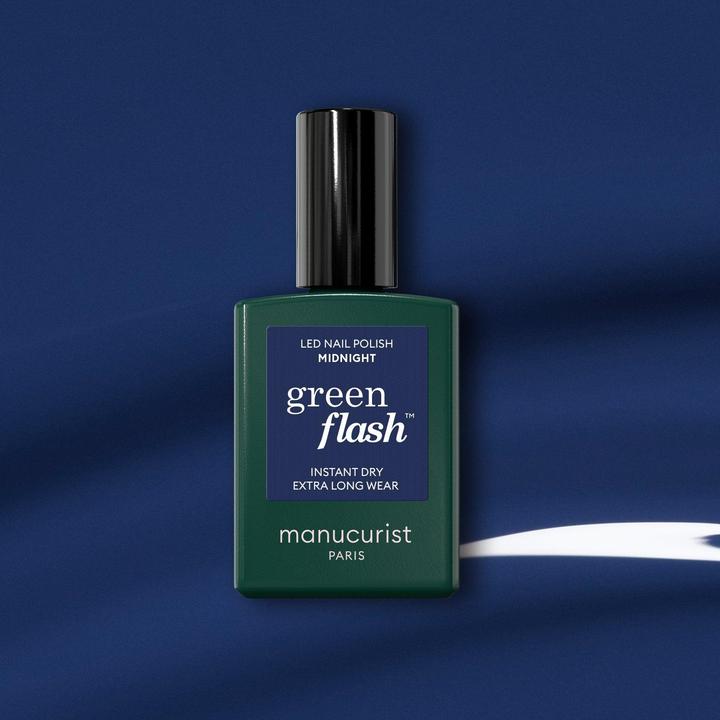 Manucurist Vernis à ongles Green Flash Midnight Fl 15 ml (Minuit, Vernis à ongles effet gel)