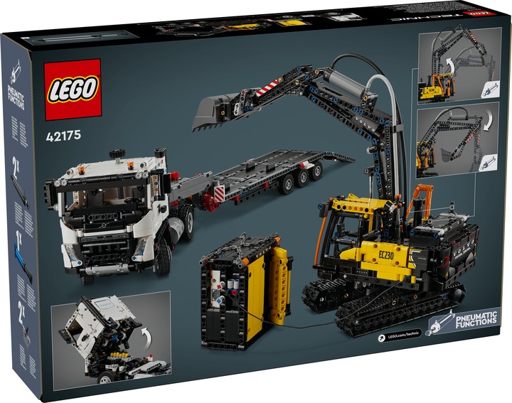 Productafbeelding LEGO 42175 Volvo FMX vrachtwagen met EC230 elektrische rupsgraafmachine (42175, LEGO Technic)