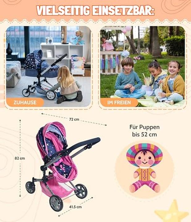 Actual product image Bayer Chic 2000 LINUS" combination doll's pram