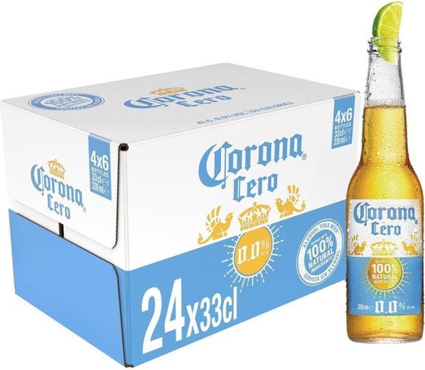Actual product image Corona CERO 0.0 % Extra Alkoholfrei Kiste (24 x 33 cl)