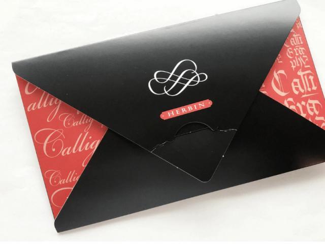 Actual product image Herbin Calligraphy set (Black, 1 x)