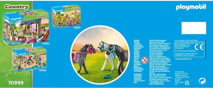 Immagine prodotto Playmobil 3 cavalli: Frisone, Knabstrupper e Andaluso (70999, Paese Playmobil)