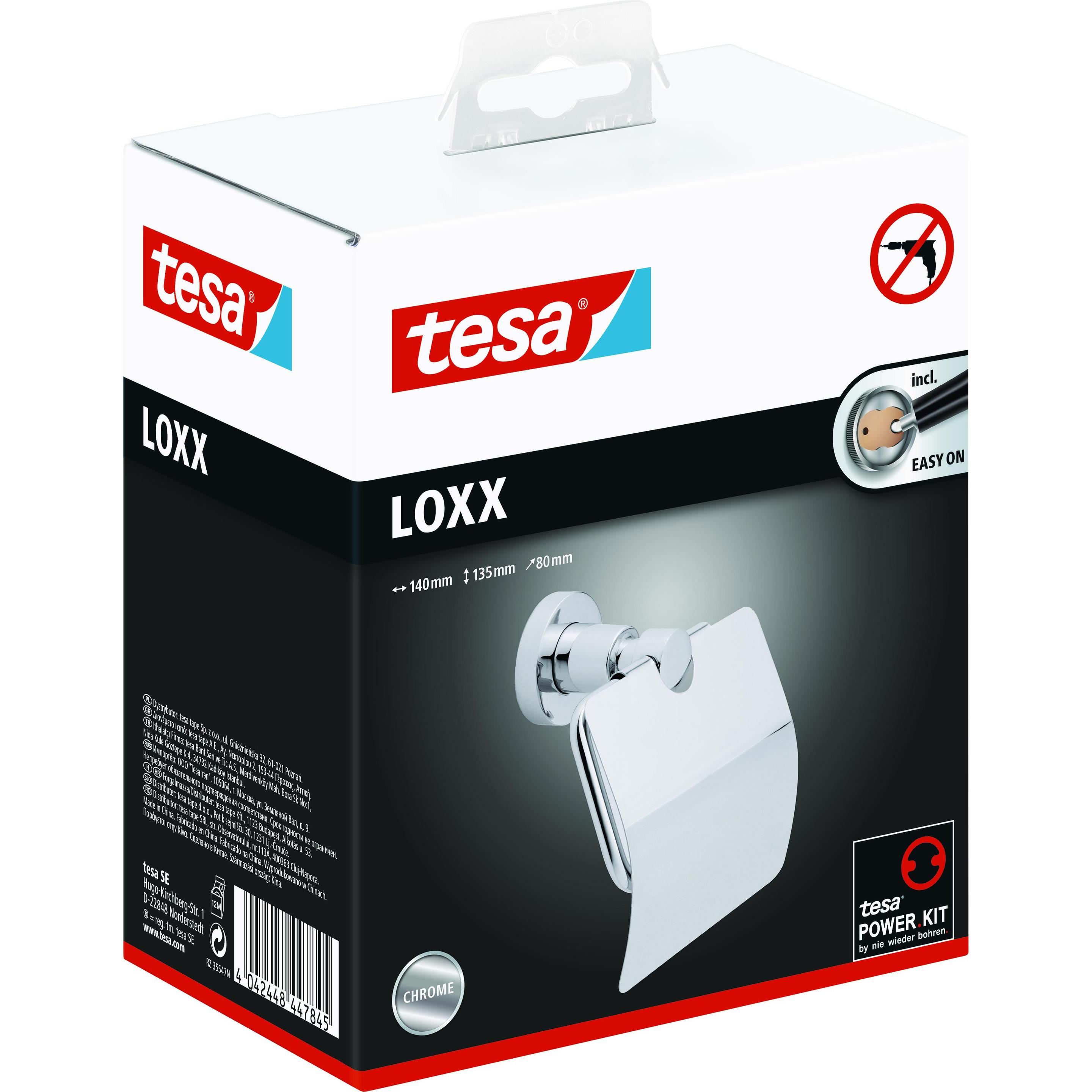 Thumbnail - tesa, Toilettenpapierhalter, LOXX Toilettenrollenhalter inkl. Klebelösung ohne Bohren