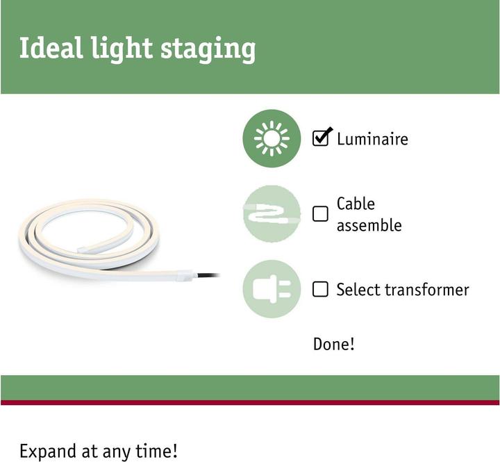 Image du produit Paulmann Plug & Shine (Blanc chaud, 200 cm, Extérieur)