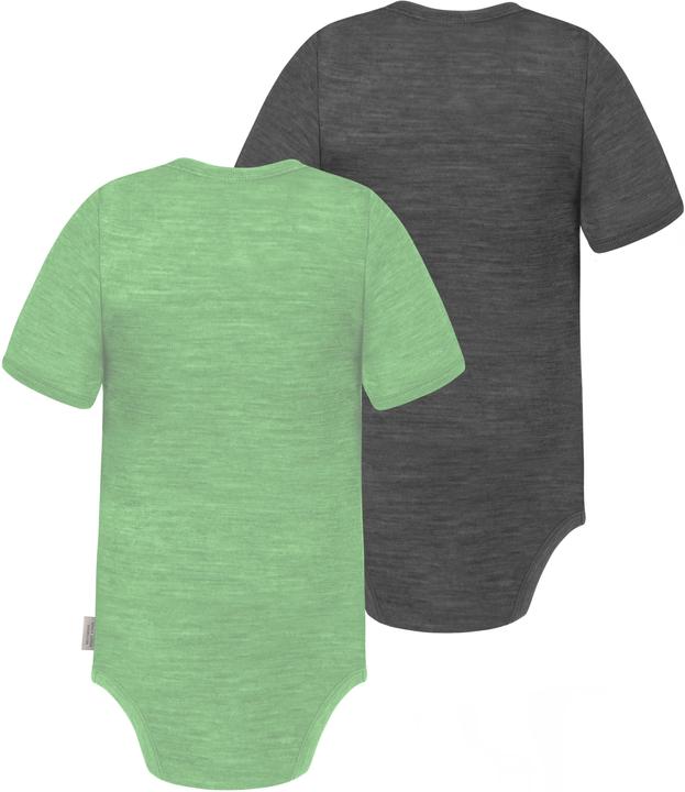 Produktbild Normani 2er Set Baby Merino Body Kurzarm „Tauranga" - 9293 (68)