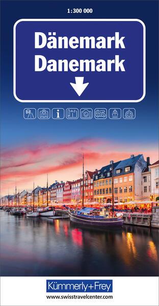 Denmark Road Map 1:300 000