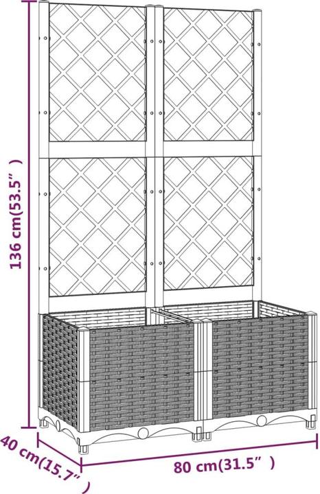 Produktbild vidaXL Gartenpflanzgefäss