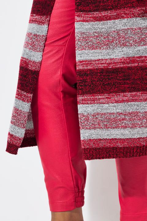 Image du produit Janet & Joyce Strickjacke, extra lang, offene Form, Blockstreifen (54)