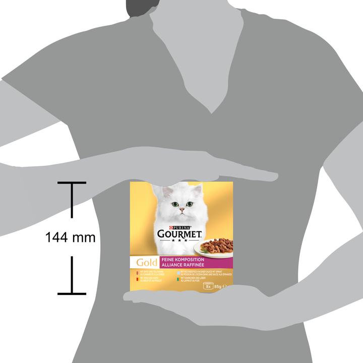 Produktbild Gourmet Gold Feine Kompositionen (Adult, 8 Stk., 680 g)