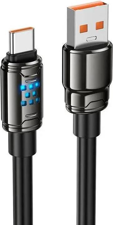 Produktbild Hoco - U143 USB-C Kabel 1.2m fast charging data cable, Schwarz (1.20 m)