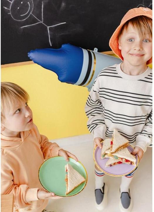 Actual product image Partydeco Farbige Teller (6St.) (6x)