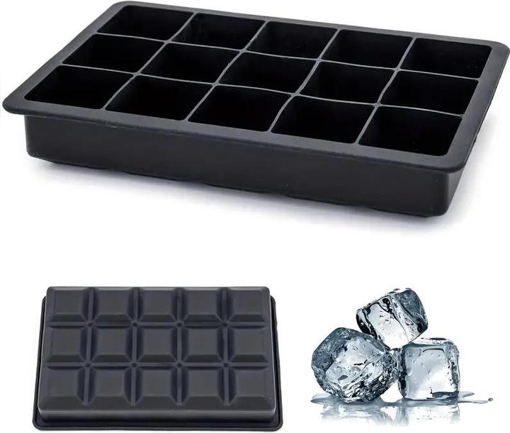 Produktbild ASMI Jumbo Silikon Eiswürfelform mit Deckel