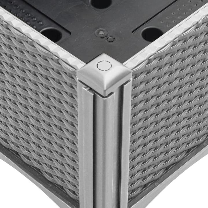 Image du produit vidaXL Bac à plantes avec treillis PP