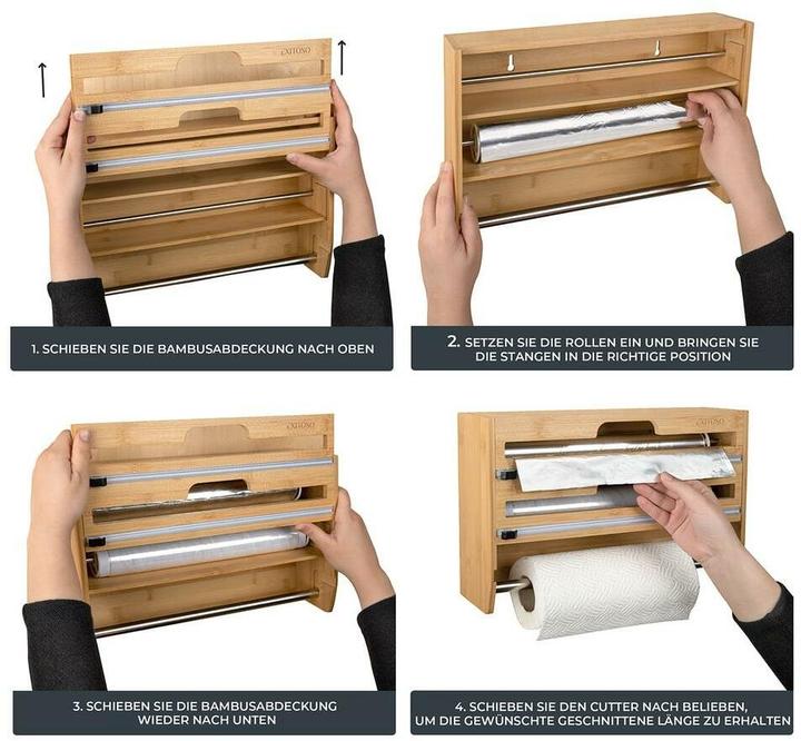 Actual product image Exitoso 3 in 1 kitchen roll holder