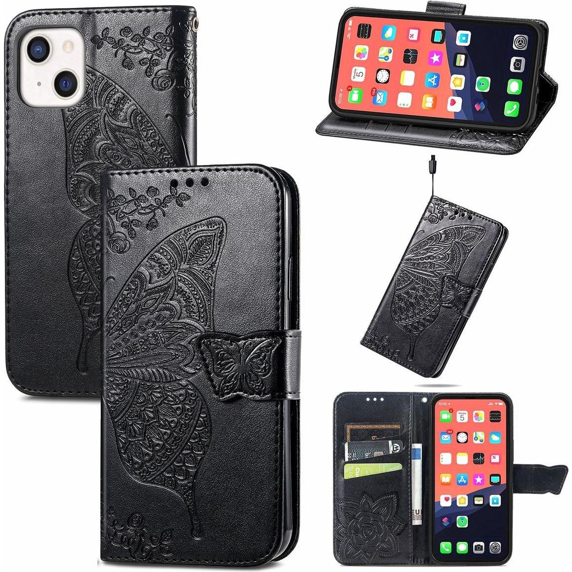 Thumbnail - König Design Hülle Handy Schutz für Apple iPhone 13 mini Case Cover Tasche Etuis Schwarz Neu (Apple iPhone 13 mini), Sma...