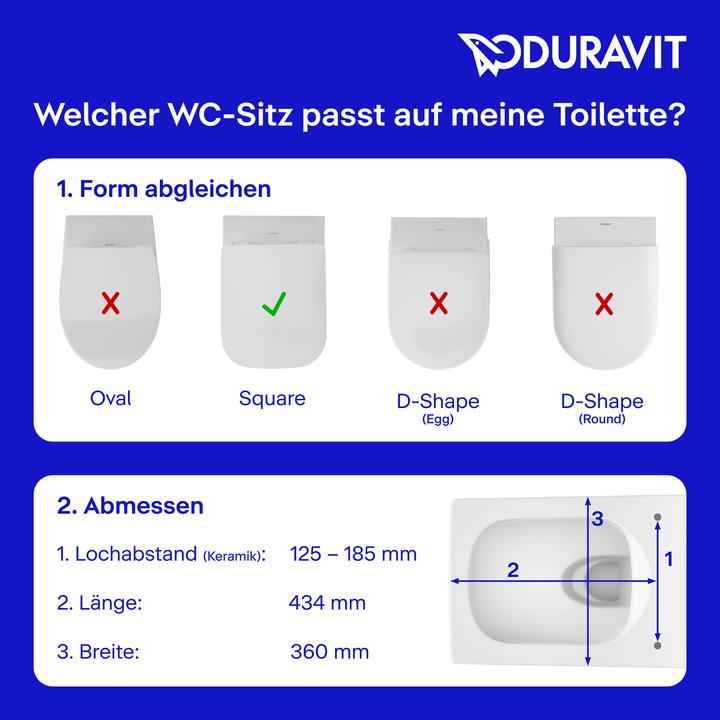 Image du produit Duravit Assortiment de sièges de WC universels Siège de WC