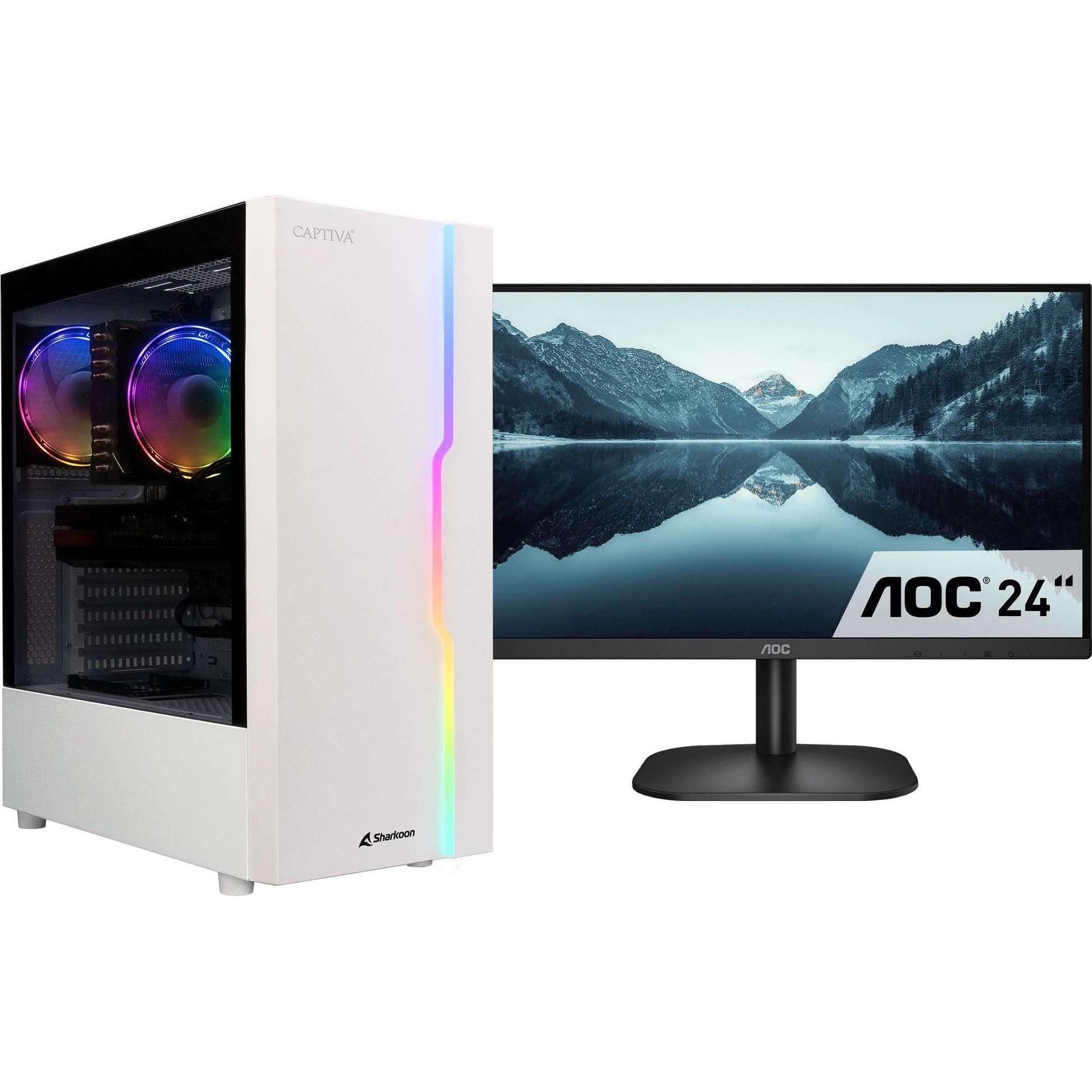 Captiva R78-403 (AMD Ryzen 5 5600G, 32 GB, 1000 GB, AMD Radeon Graphics), PC, Weiss