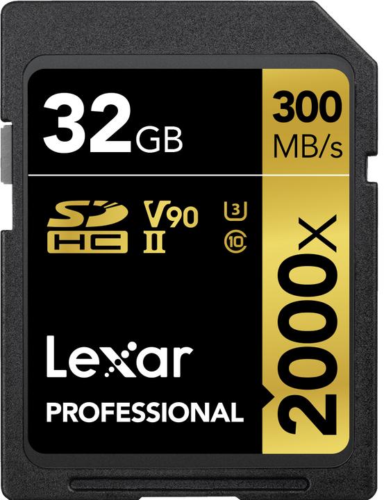 Produktbild Lexar Professional (32 GB, SDHC, U3, UHS-II)