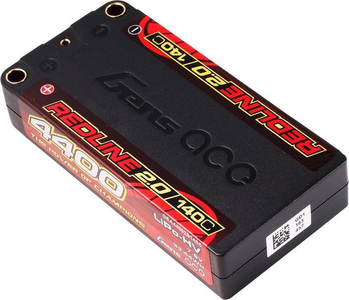 Produktbild Gens Ace RC-Akku 4400 mAh 7.6 V HV 140C 2S1P Redline 2.0 (7.60 V, 4400 mAh)