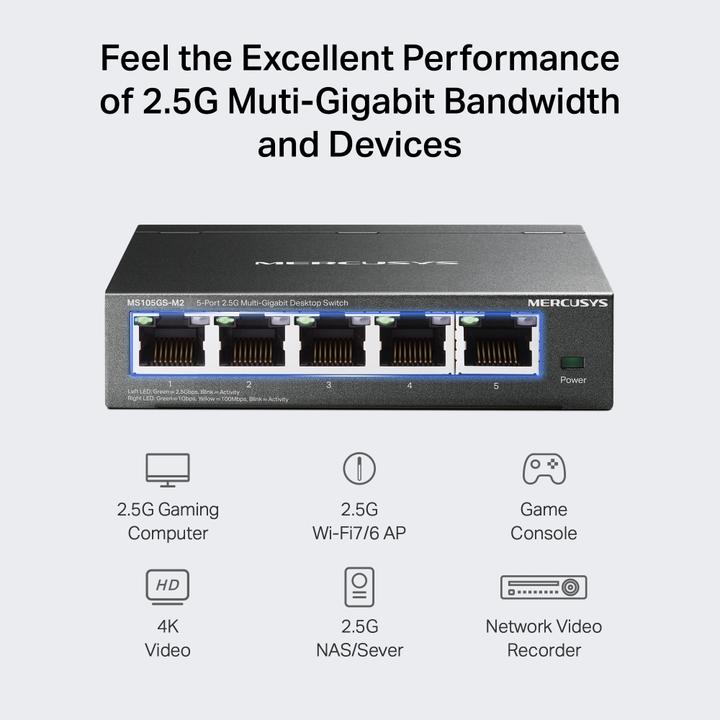 Actual product image Mercusys Mercu-MS XXX (5 ports)