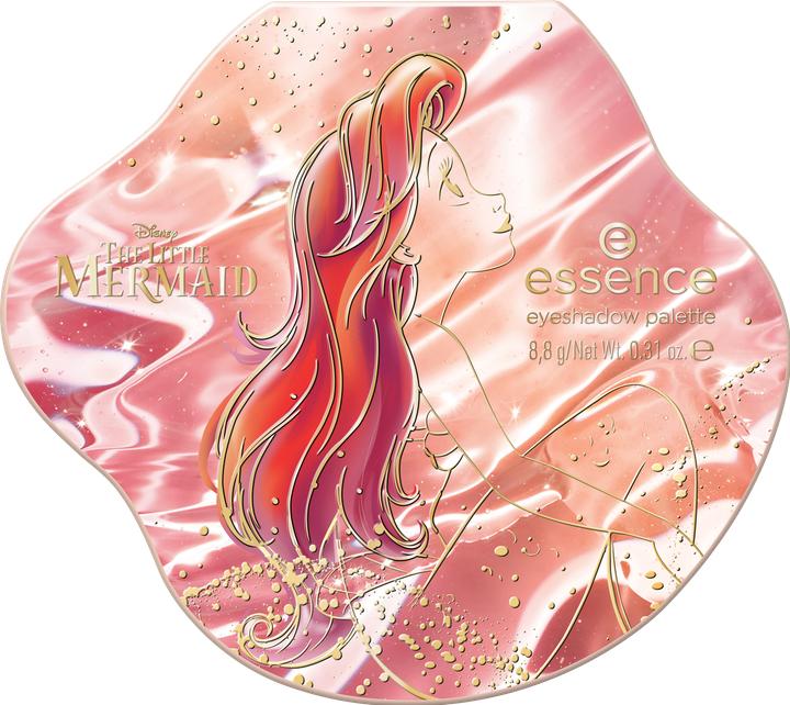 essence Disney THE LITTLE MERMAID eyeshadow palette fards à paupières (Corail, Nude, Or, Rouge)