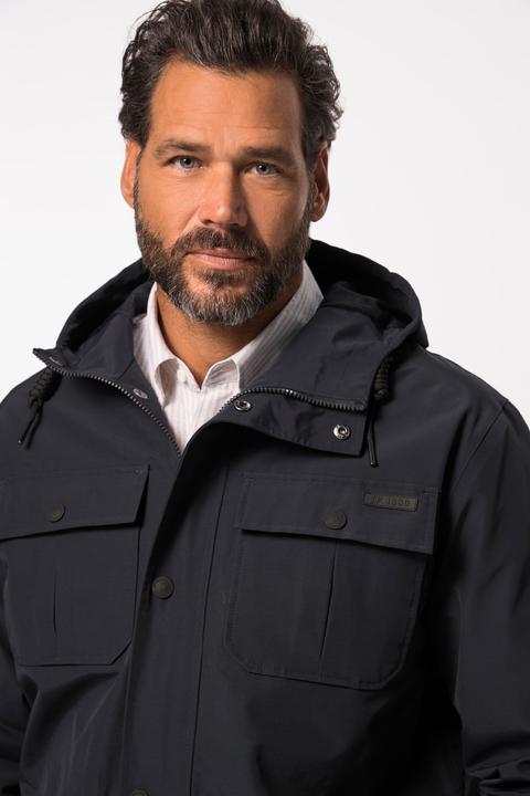Produktbild JP1880 Regenjacke, wasserdicht, Kapuze, verdeckter Zipper (5XL)