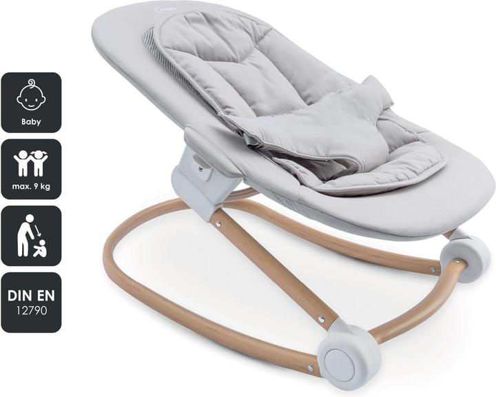 Actual product image BabyGo Levels Newborn Highchair weiss/Holzoptik (Highchair)